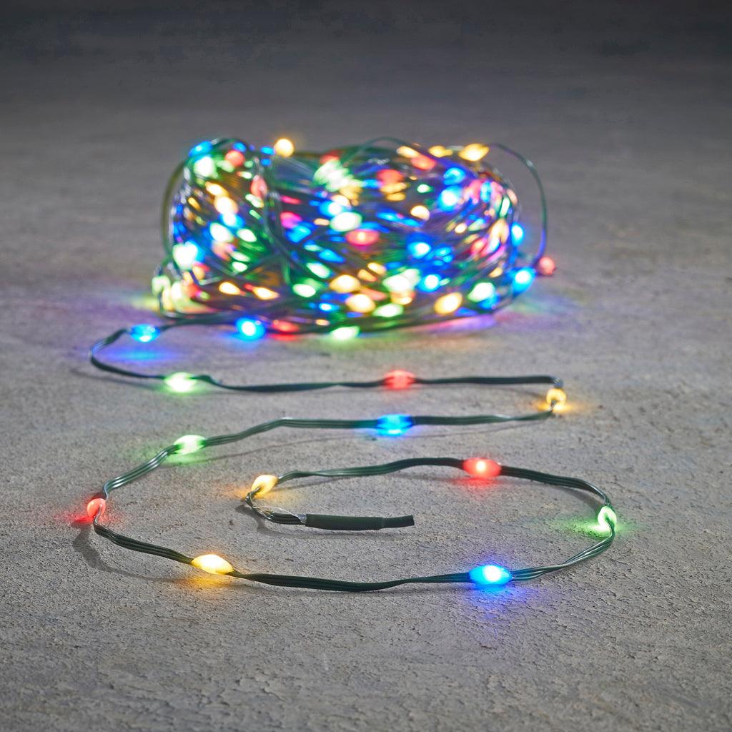 86' Outdoor Multicolour String Lights - 350 LEDs on Timer
