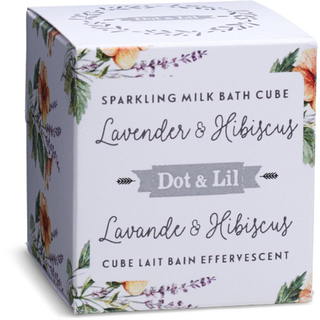 Dot &amp; Lil Milk Cube - Lavender &amp; Hibiscus