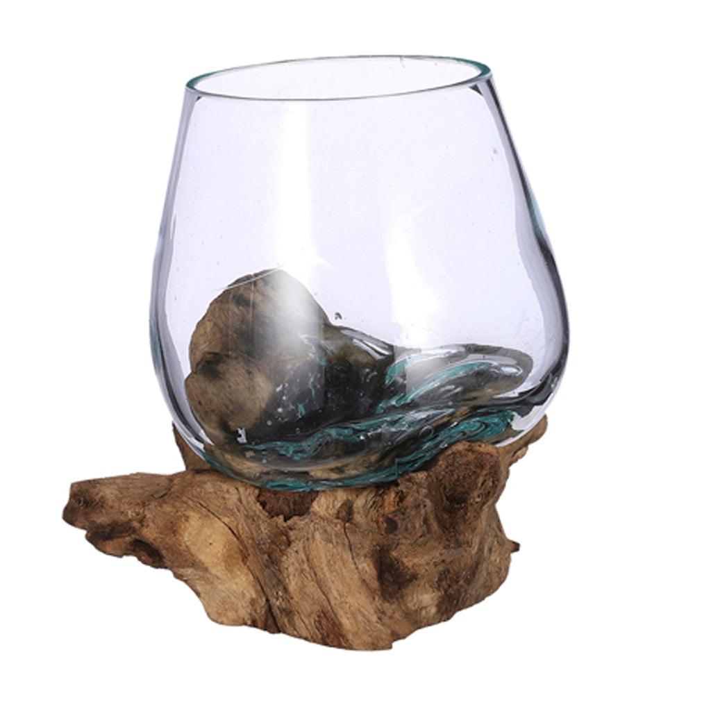 Apollo Glass Vase 6.25x7in