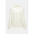 Zip Collar Pointelle Sweater Off White