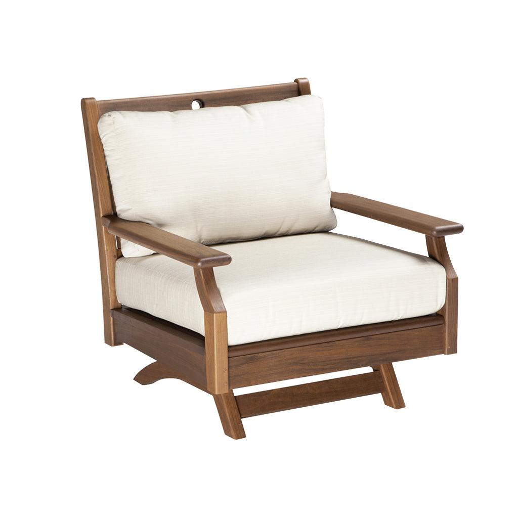 Whether you are enjoying a book or the outdoors, the Opal Collection Swivel Rocker Lounge Chair brings comfort to any setting. With a heavy-duty aluminum frame and fade resistant fabrics, it is built to last while delivering a stylish outdoor beauty that never goes out of fashion.