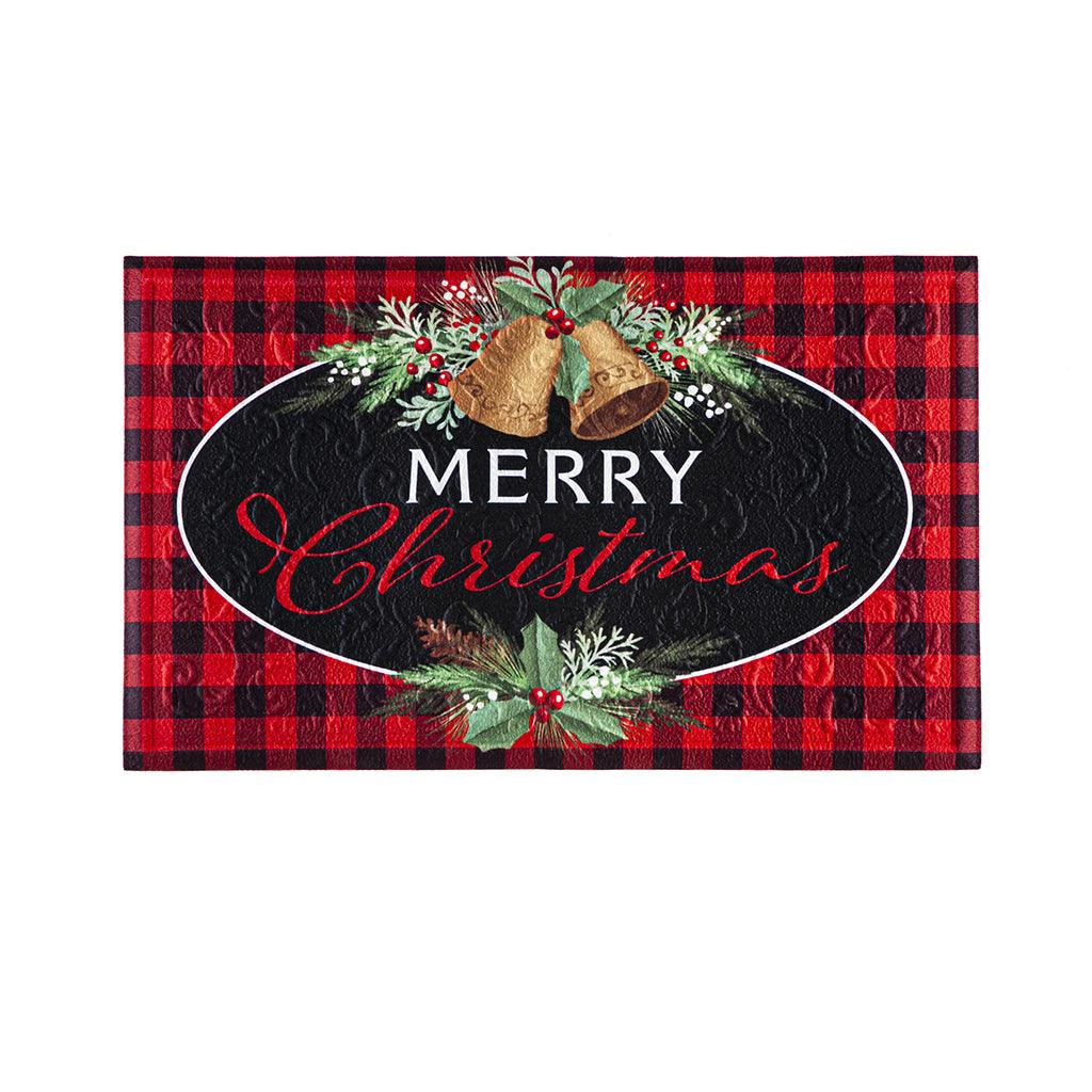 Christmas Joy Embossed Floor Mat