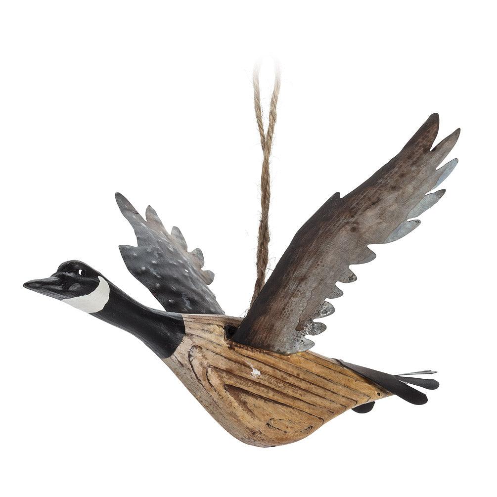 Flying Canada Goose Ornament-6&quot;H