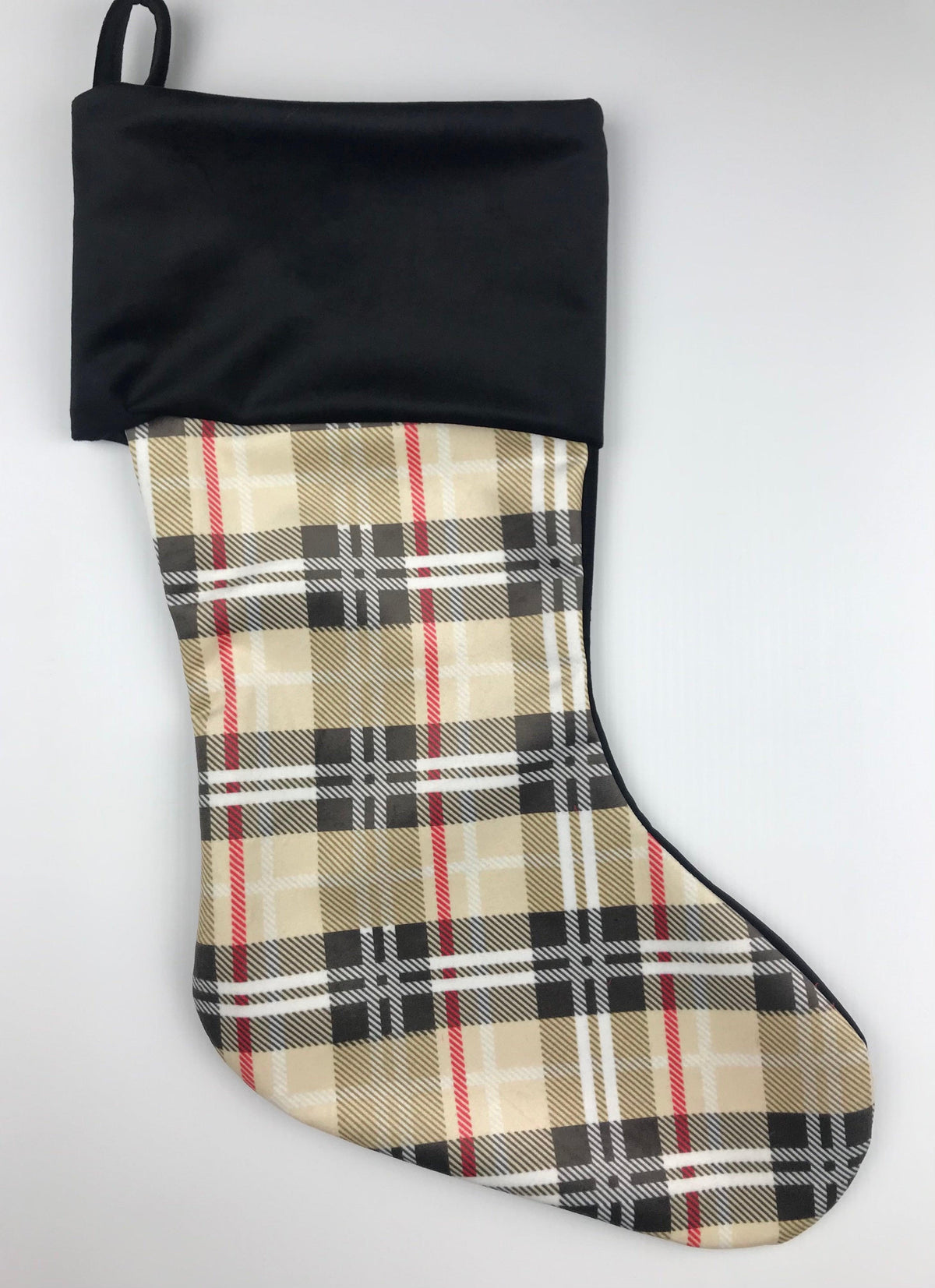 Burberry Plaid Stocking With Black Cuff