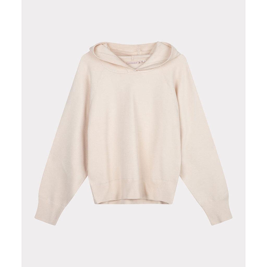 Sweater Knitted Hoodie Ivory