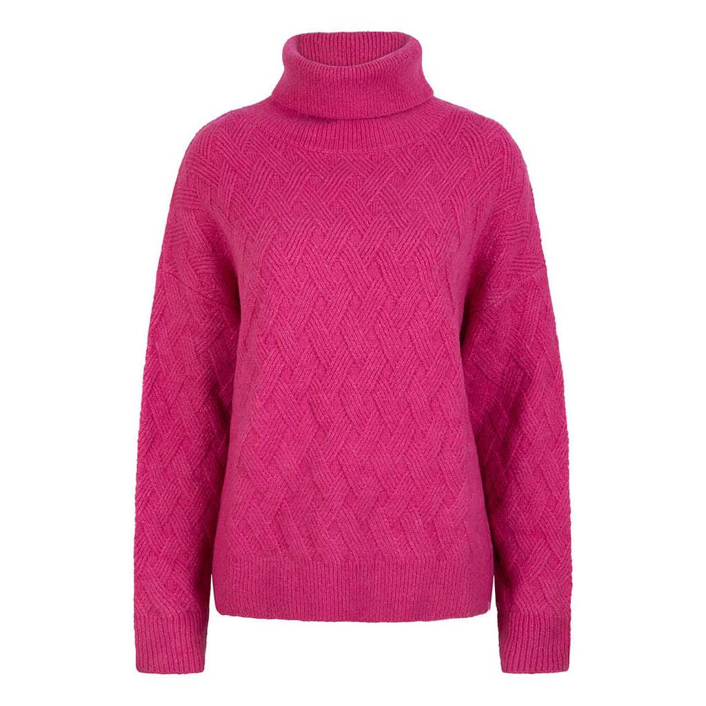 Basket Weave Sweater Pink