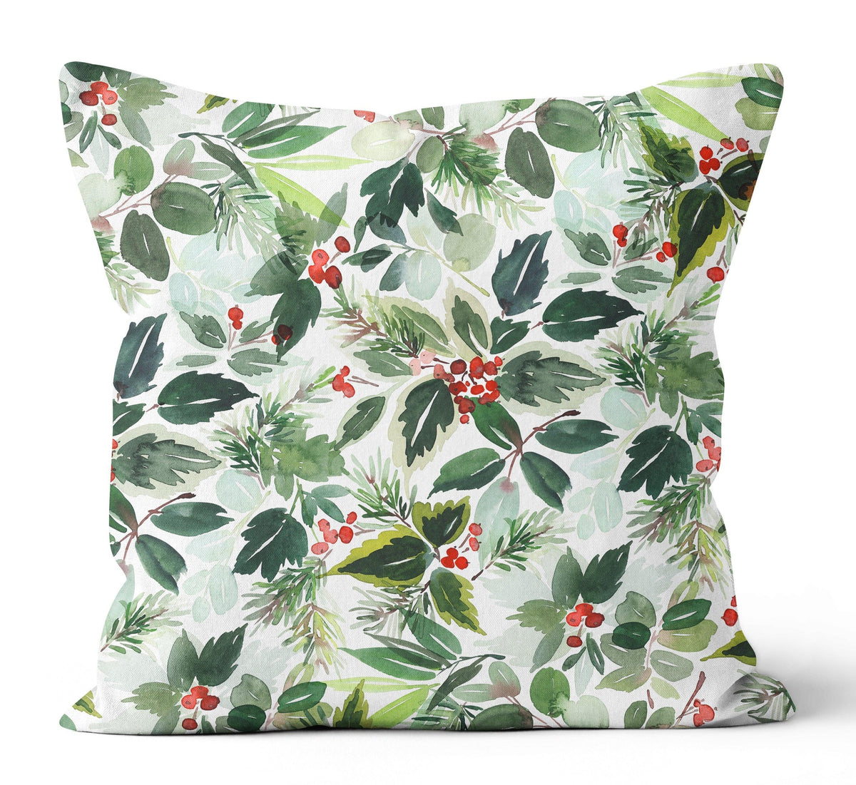 Holly And Ivy Pillow 18X18