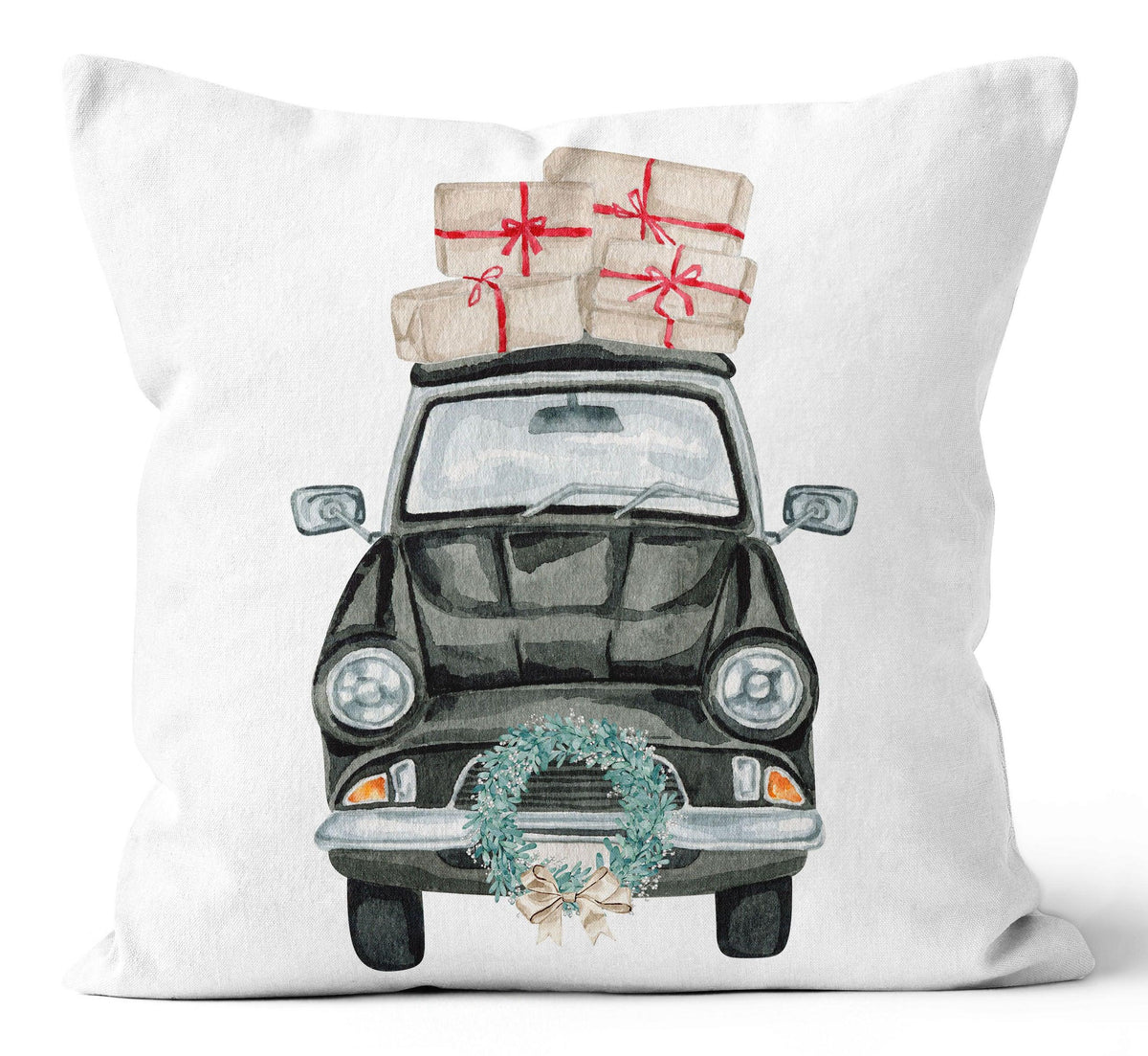 Holiday Car Glam Pillow 18X18