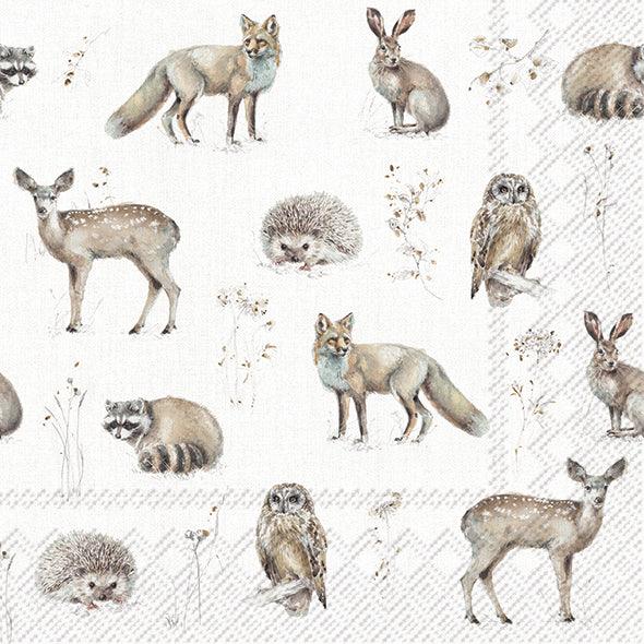 Lunch Napkin Woodland Life Nature