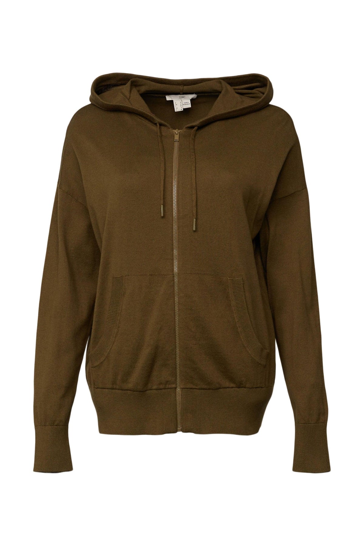 Hooded Zip Cardigan Khaki Green - Sheridan Nurseries Online