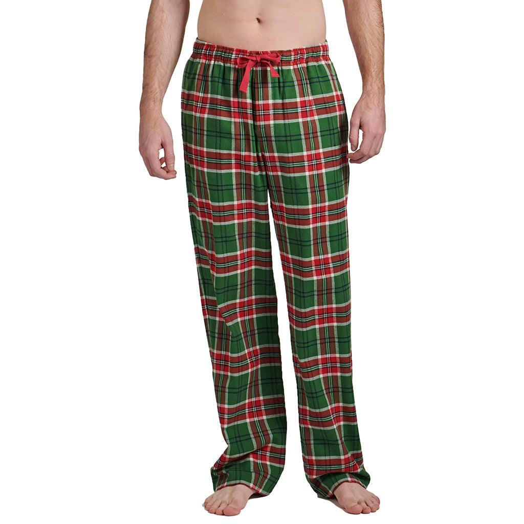 Men&#39;s Christmas Tree Farm Plaid Pajama Pant - Red/Grey