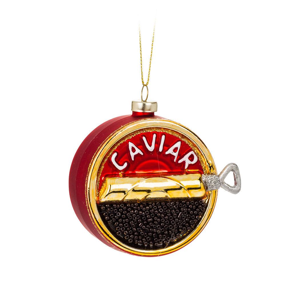 Ornament Caviar Tin Red 3&quot;