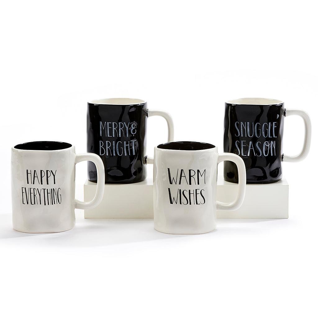 Mug Black &amp; White W/Sentiment