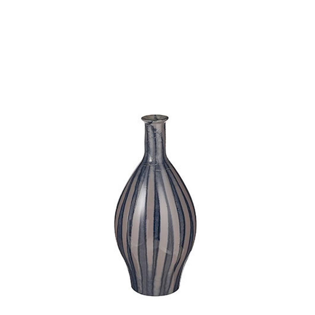Palermo Vase Recycled Glass Black 60cm H