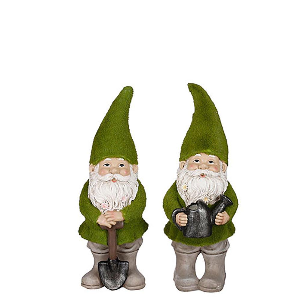 Add a touch of whimsy and charm to your outdoor space with these adorable 12-inch tall Gnome garden statues. Bring life, magic, and personality to any flower bed or patio.