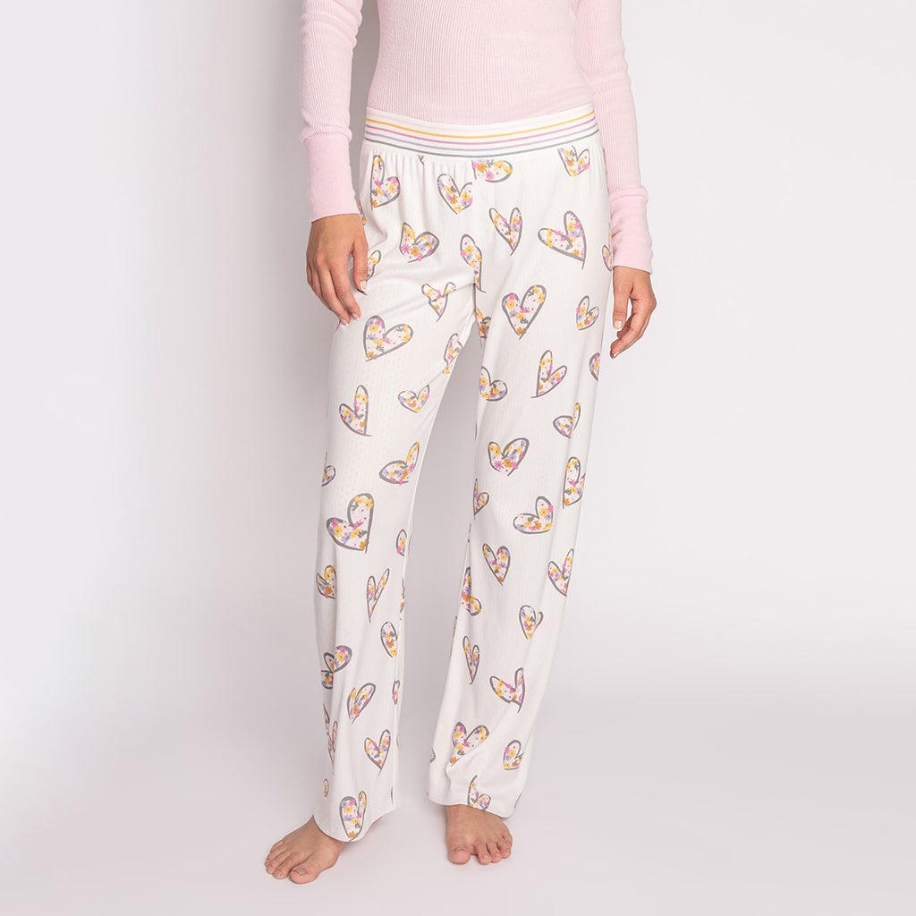 A Heart Full Of Daisies Banded Pants Ivory