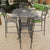 With interwinding wrought iron and black colour finish, enjoy your outdoor living with this durable and classic five-piece set. With four chairs to invite friends and family add additional serving and dining space that is extremely easy to clean.
