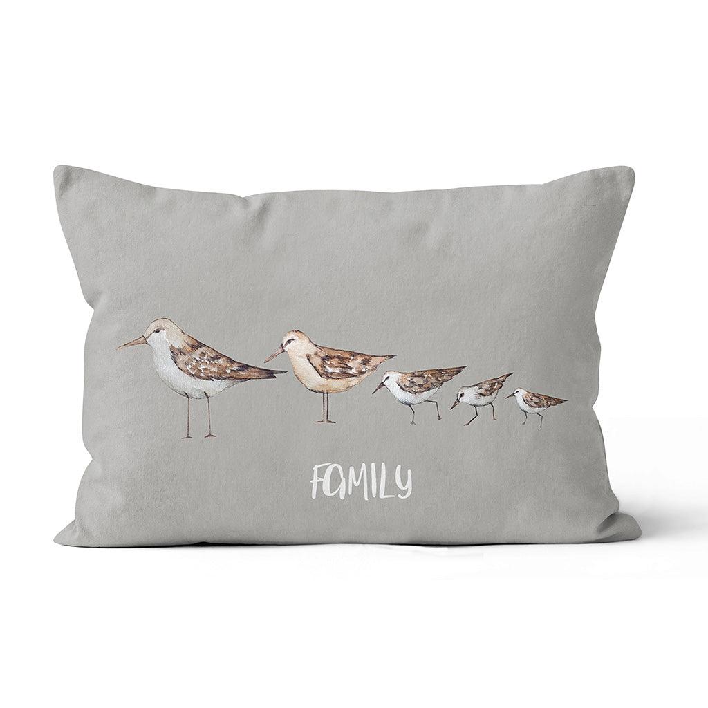 Family With Birds 14x20in Pillow
