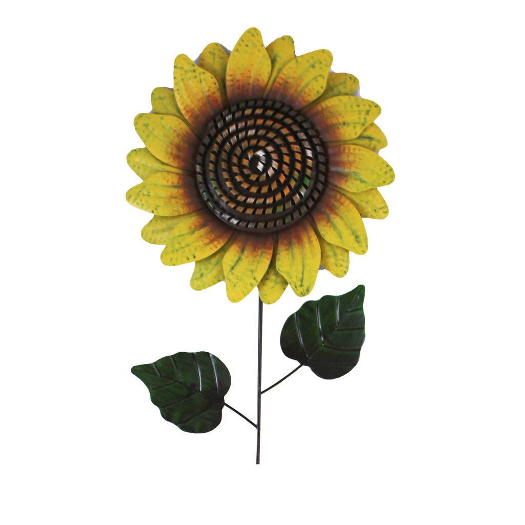 Add a touch of charm to your outdoor space with this tall and elegant rustic sunflower stake. Standing at 37 inches, it's the perfect statement piece to add some personality to any garden or yard.