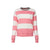 Fleece Loose Fit Bold Striped Pink
