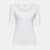 Tee Organic Rib 1/2 Sleeve White