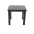 This contemporary Sherwood Collection Square End Table adds a sleek touch to any space. Crafted with durable cast aluminum in a stylish black finish, it is sure to be a timeless addition to your outdoor living. Measures 24in x 24in. 