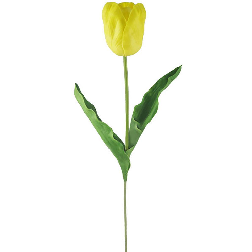 Spray Tulip Pu 34&quot; Yellow