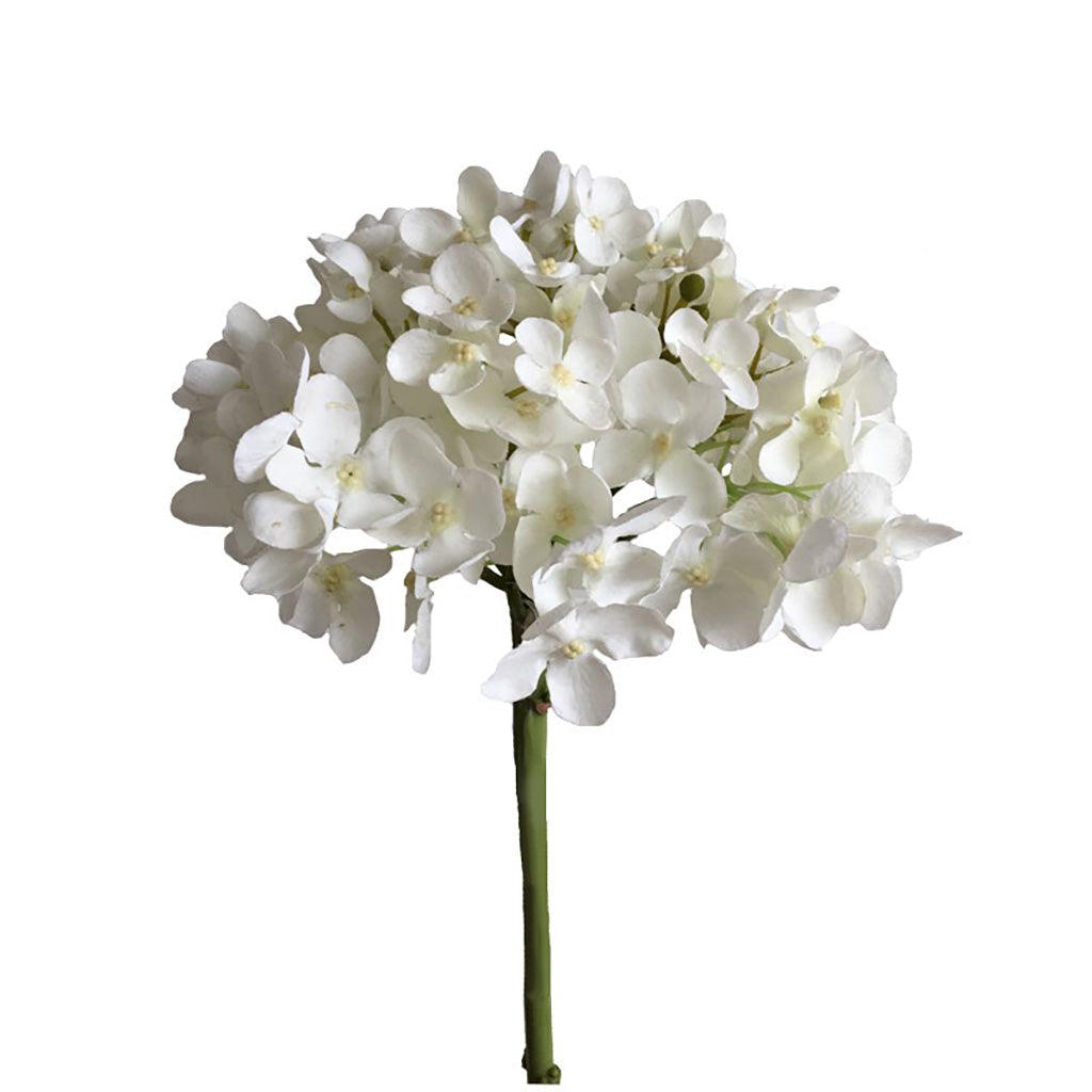 Hydrangea Short Stem 18.5&quot; White (Everlasting)