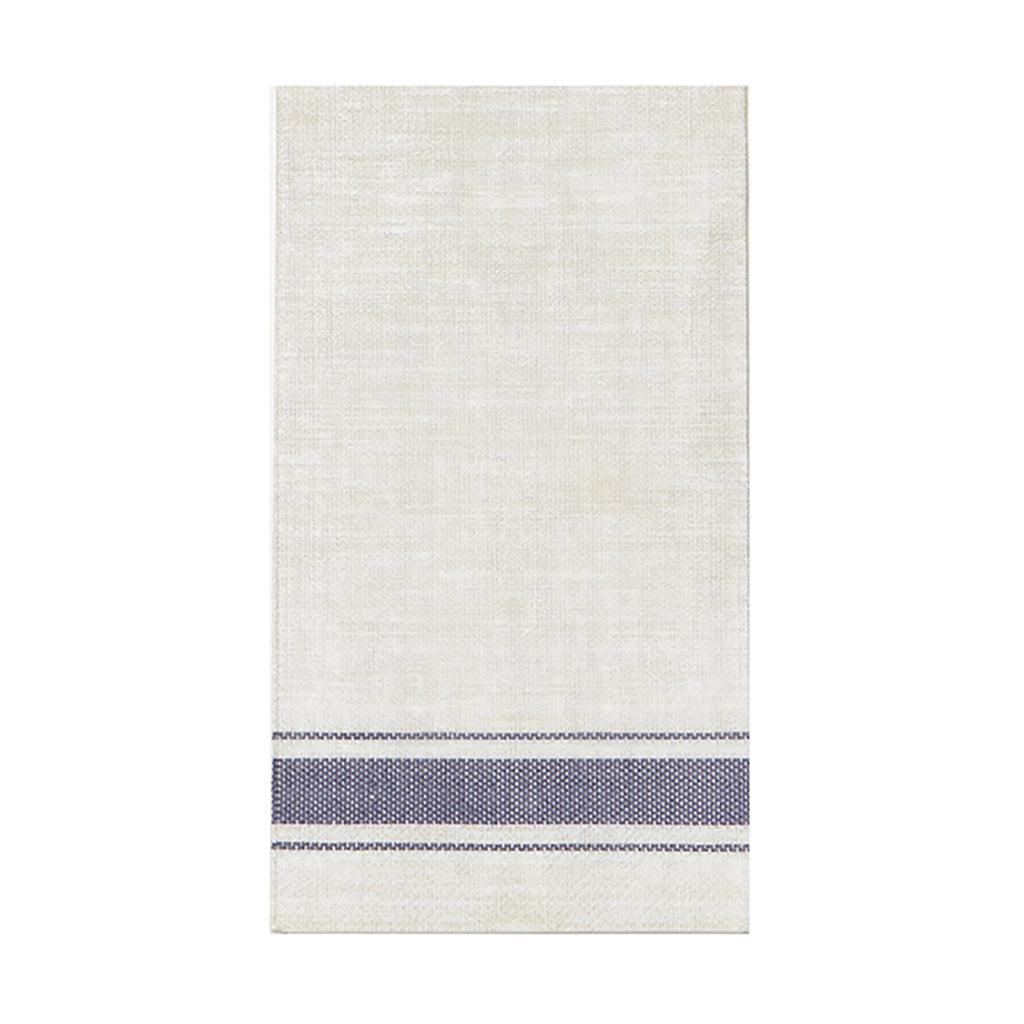 Bistro Stripe Guest Napkin Blue