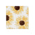 Coasters Ceramic Printed Sunflower Set Of 6