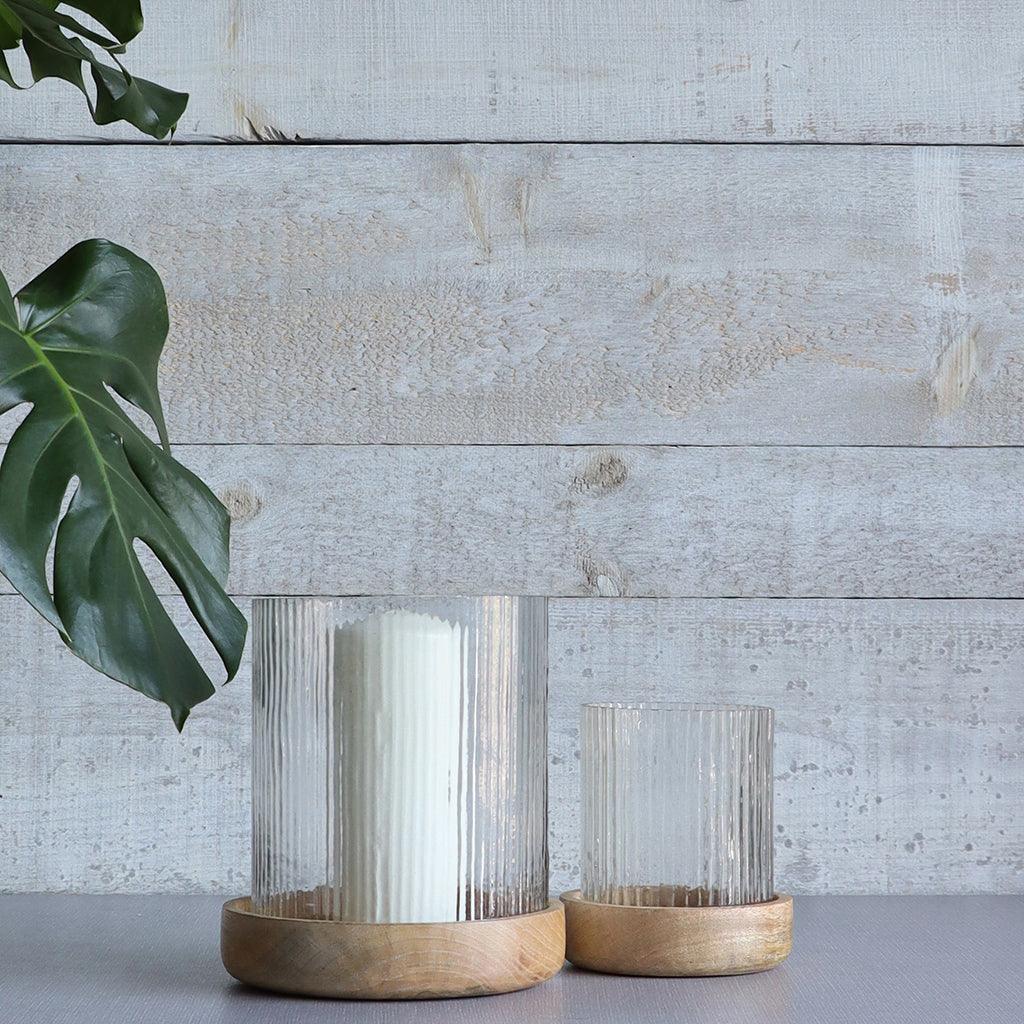 Candle Holder Wallace Clear Set Of 2