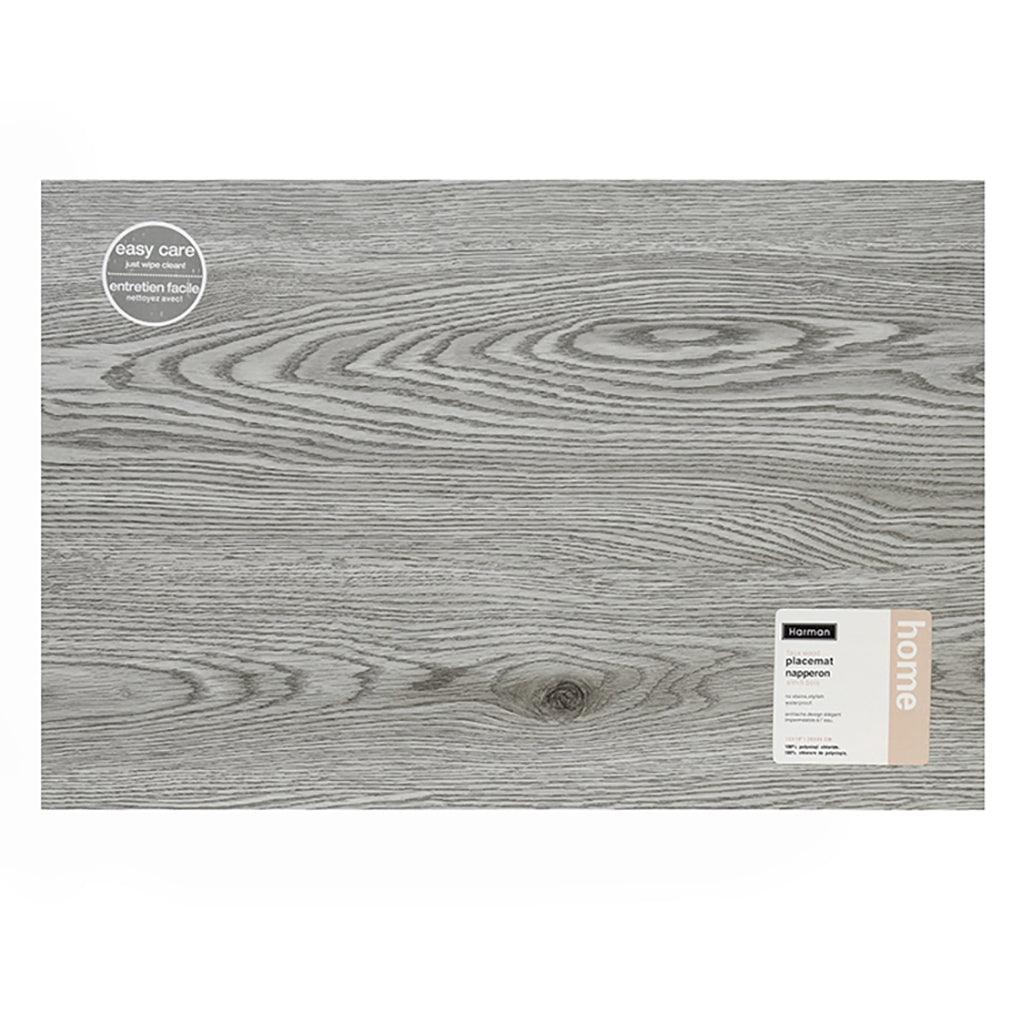Bring a rustic and organic aesthetic to your indoor or outdoor dinning areas with the Faux Wood Ash Placemat. Made from PVC, they have a wood like texture and feel while being easy to clean. 