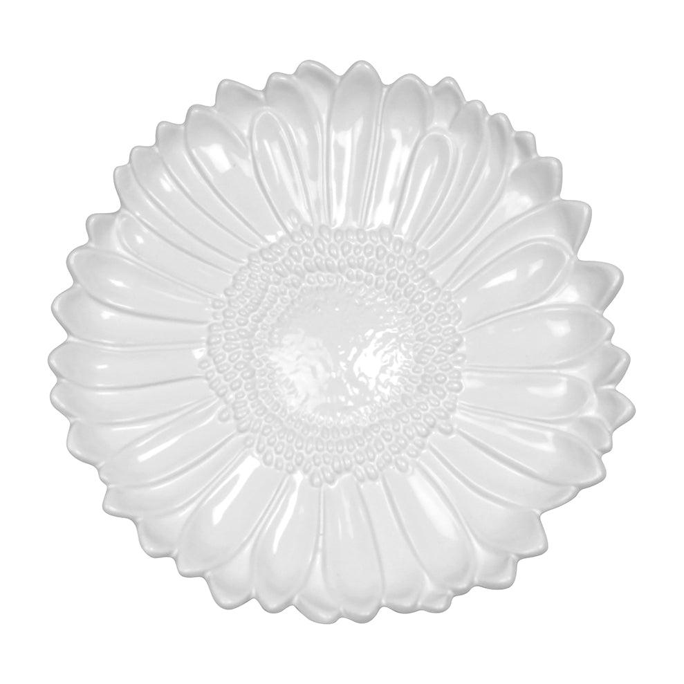 Add this statement serving platter to your indoor or outdoor living space for a classic floral touch. Embossed and hand finished, this platter was designed with exceptional detail. Hand wash only. 