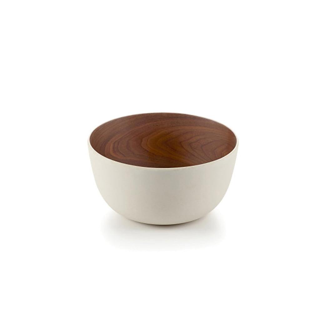 Bamboo Walnut Bowl - Basic White 5.5"