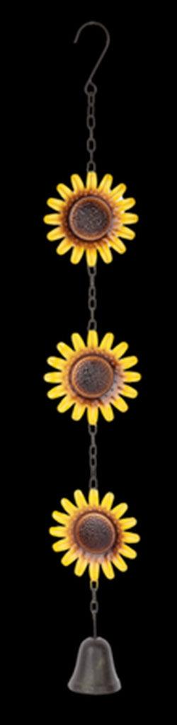 Add a cheerful touch to your garden or patio with our Windchime Sunflower. Enjoy the tinkling sounds and soothing breezes as this beautiful sunflower-shaped windchime dances in the wind. A perfect addition to any outdoor space.