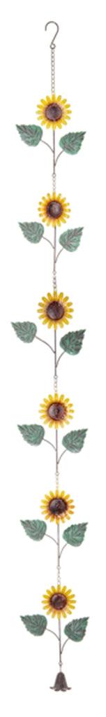 Add a floral flair to your space with Rain Chain Sunflower! This stylish and unique rain chain is designed to capture rainwater and guide it down in a mesmerizing manner. This beautiful piece will add a whimsical touch to your garden or patio.