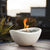 Add tranquility to any indoor or outdoor space with the Wave Fire Bowl. Burning with clean gel fuel, this product is environmentally friendly and burns for 2-3 hours per can. Fuel crackles like a real fire with a 7in flame, weighing 15lbs. 