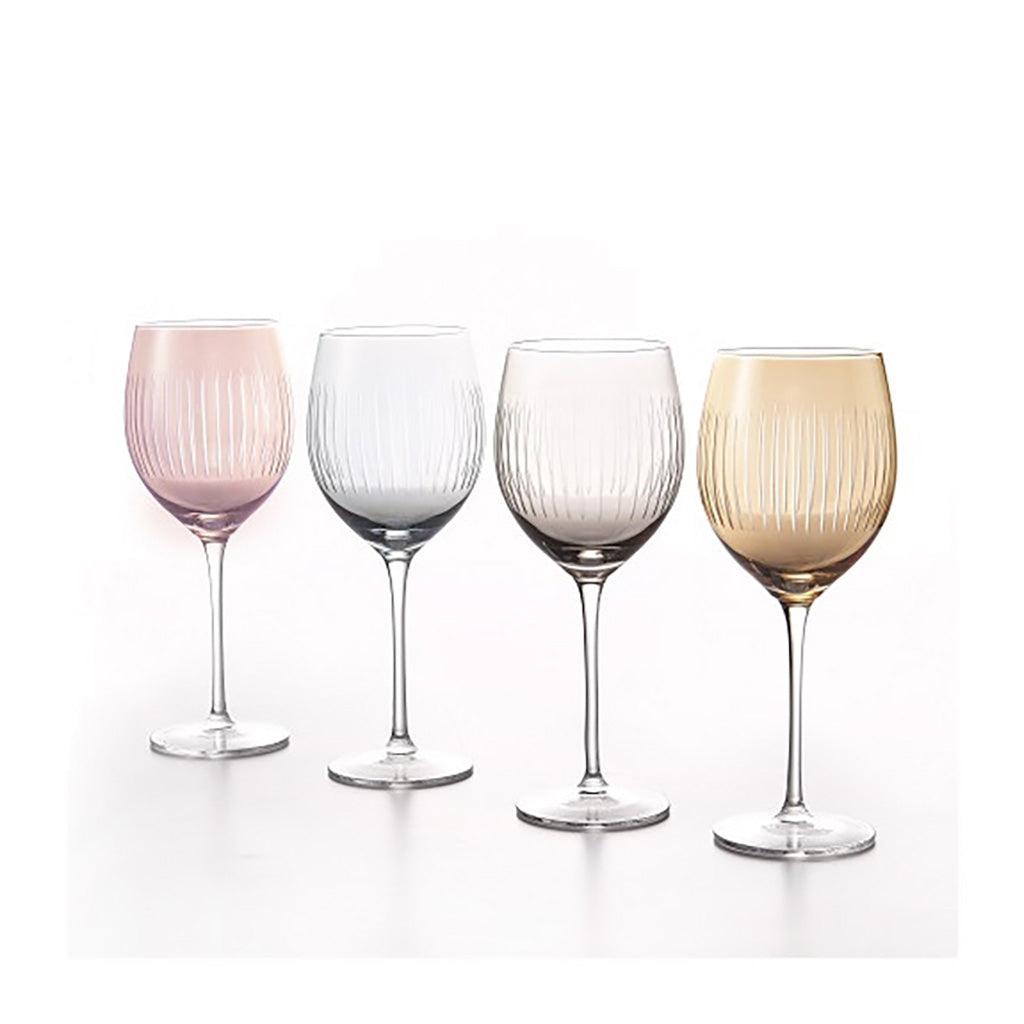 Elevate your next wine and dine event with these vibrant rainbow glasses. Perfect for any occasion, they&#39;ll add a touch of color and joy to your table setting.