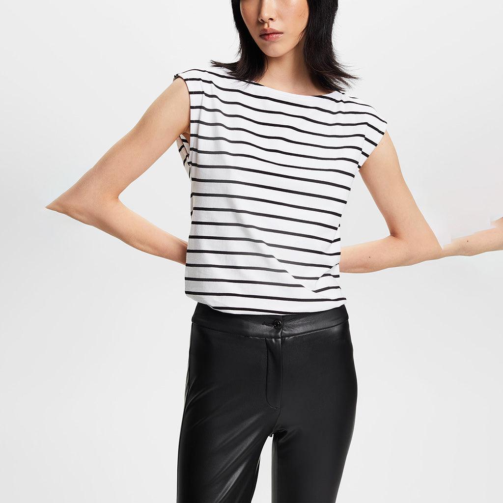 ESPRIT - Striped long sleeve top, organic cotton at our online shop