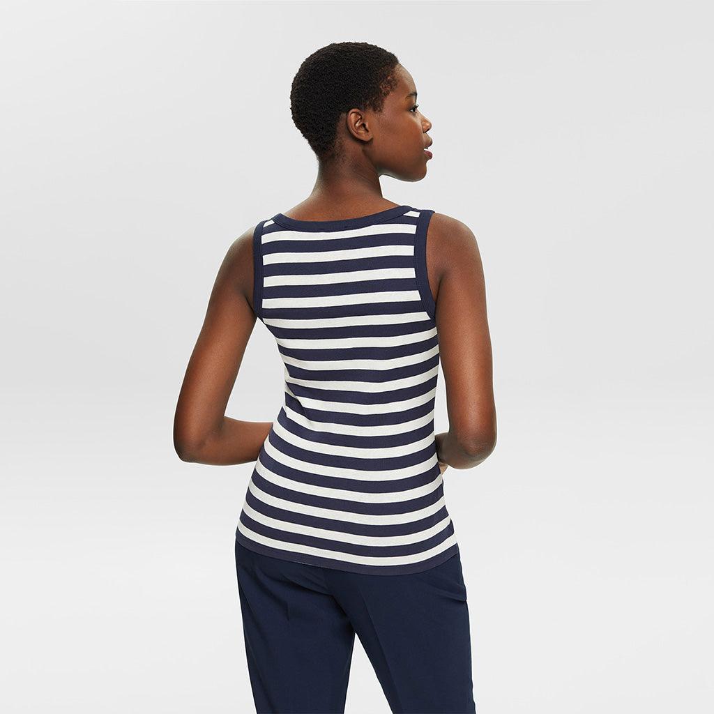 Tank Top Striped Rib Navy - Sheridan Nurseries Online