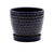 Create a stylish home for your plants with this Cobalt Prism Pot and Saucer. 