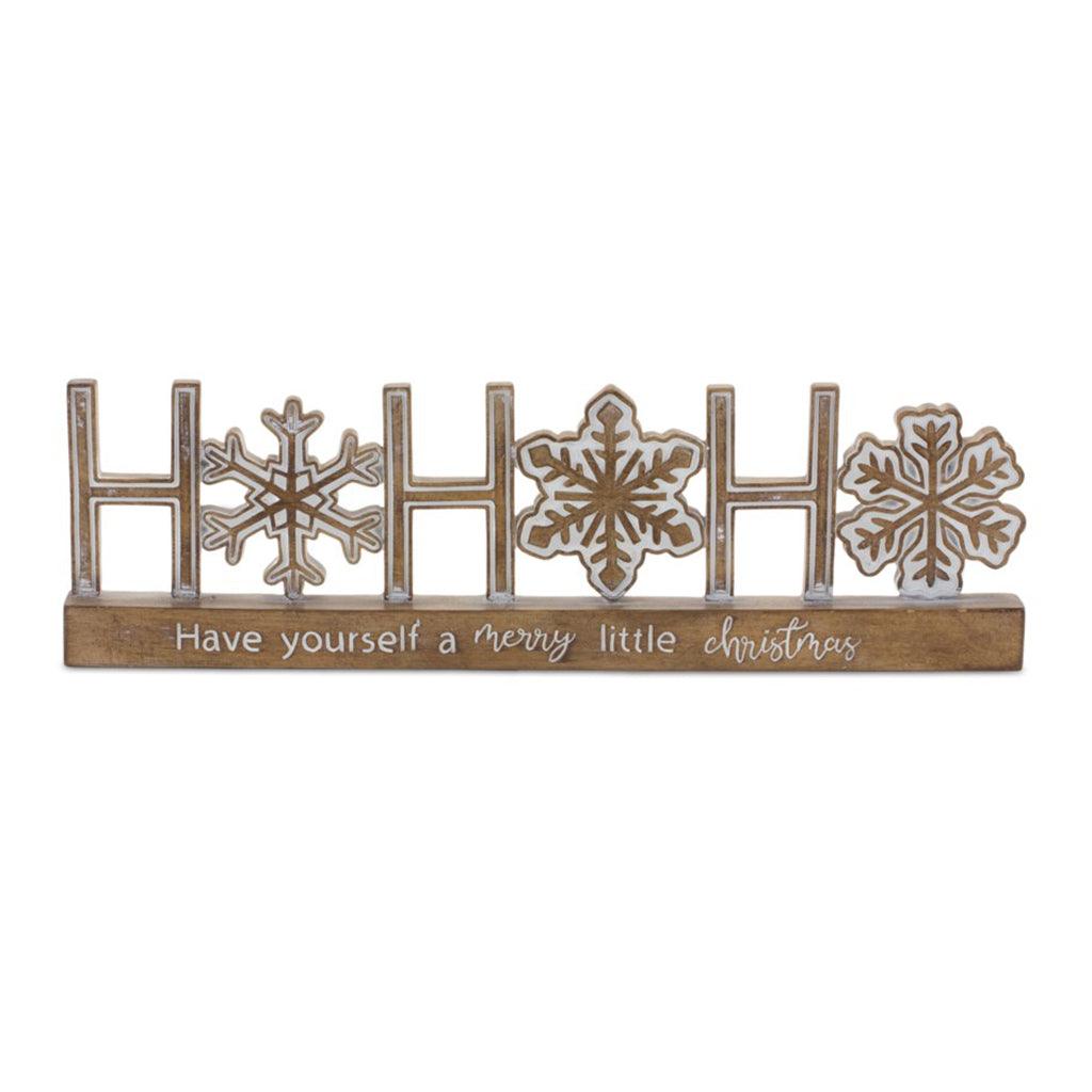 Ho Ho Ho Sign 14.75x4.25in