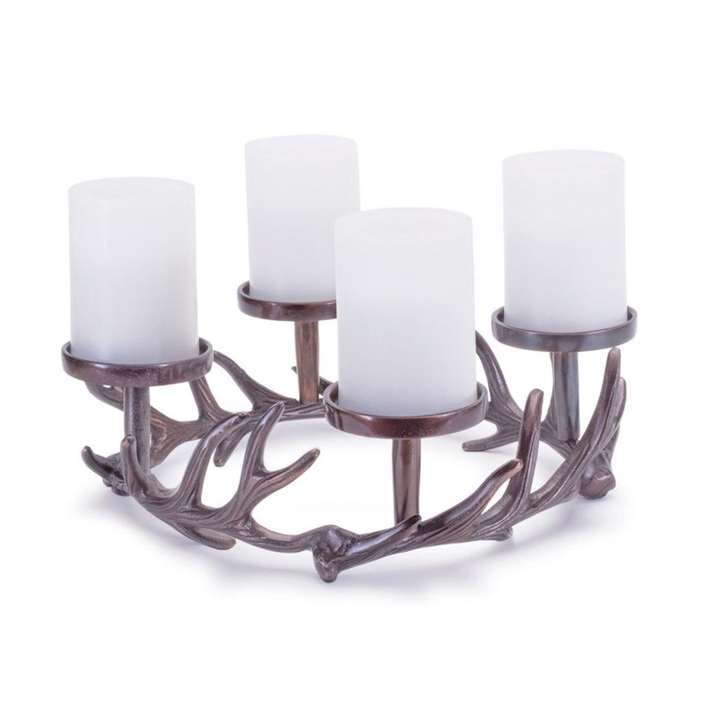 Antler Candle Holder 12x4.25in