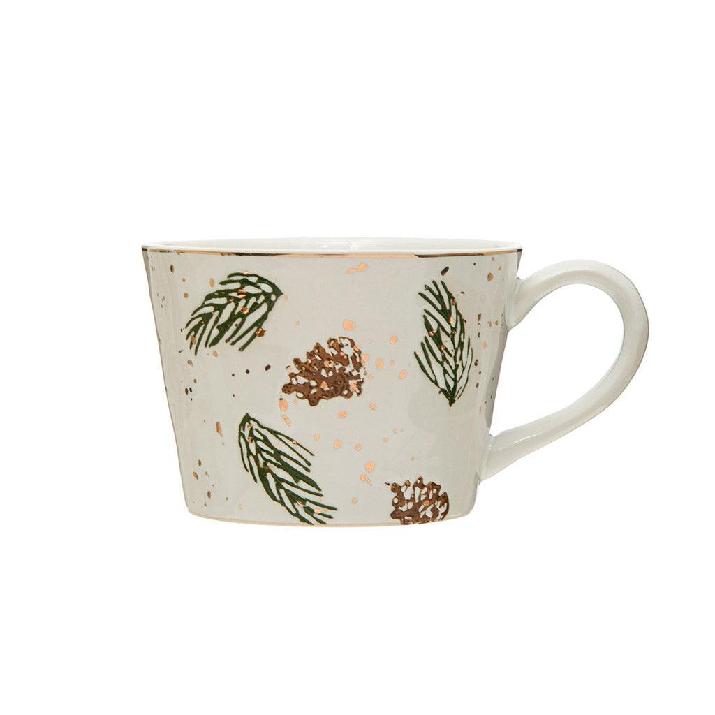 Pinecone Stoneware Mug 10oz