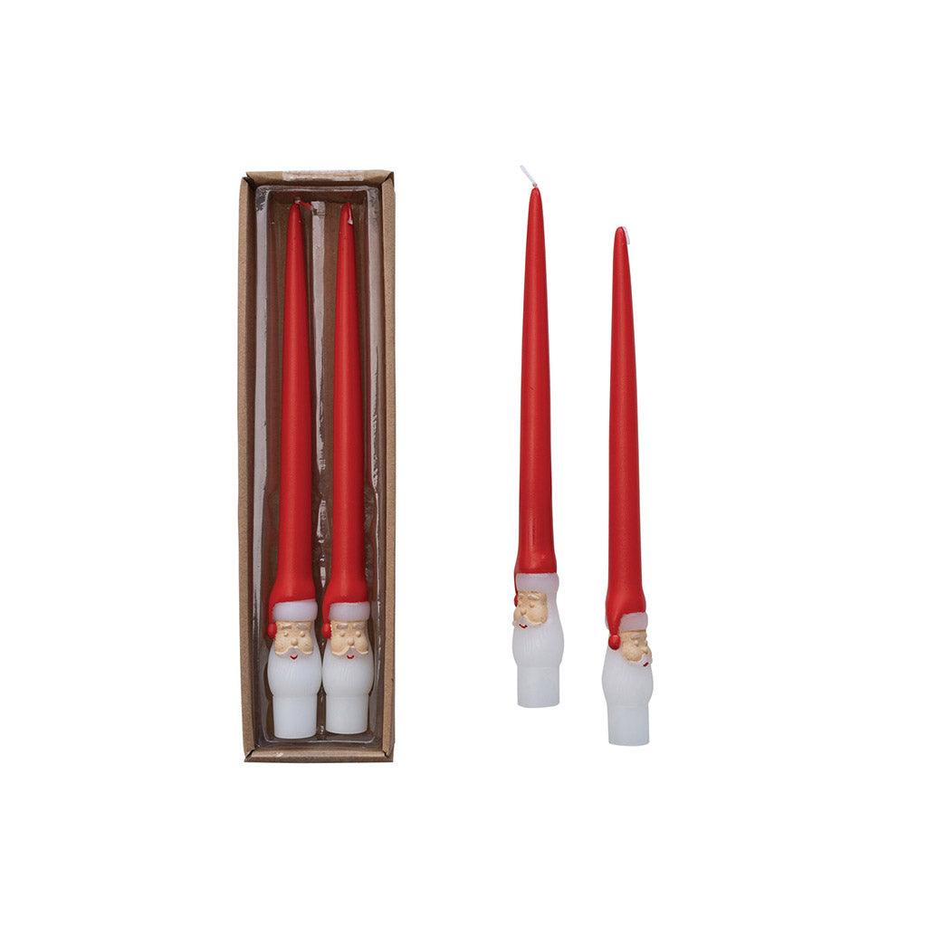 Santa Taper Candle 10in