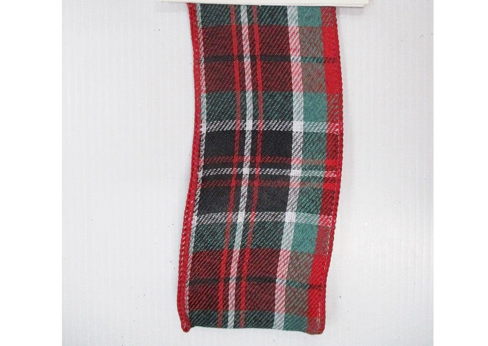 Plaid Ribbon 2.5inx10yd Red