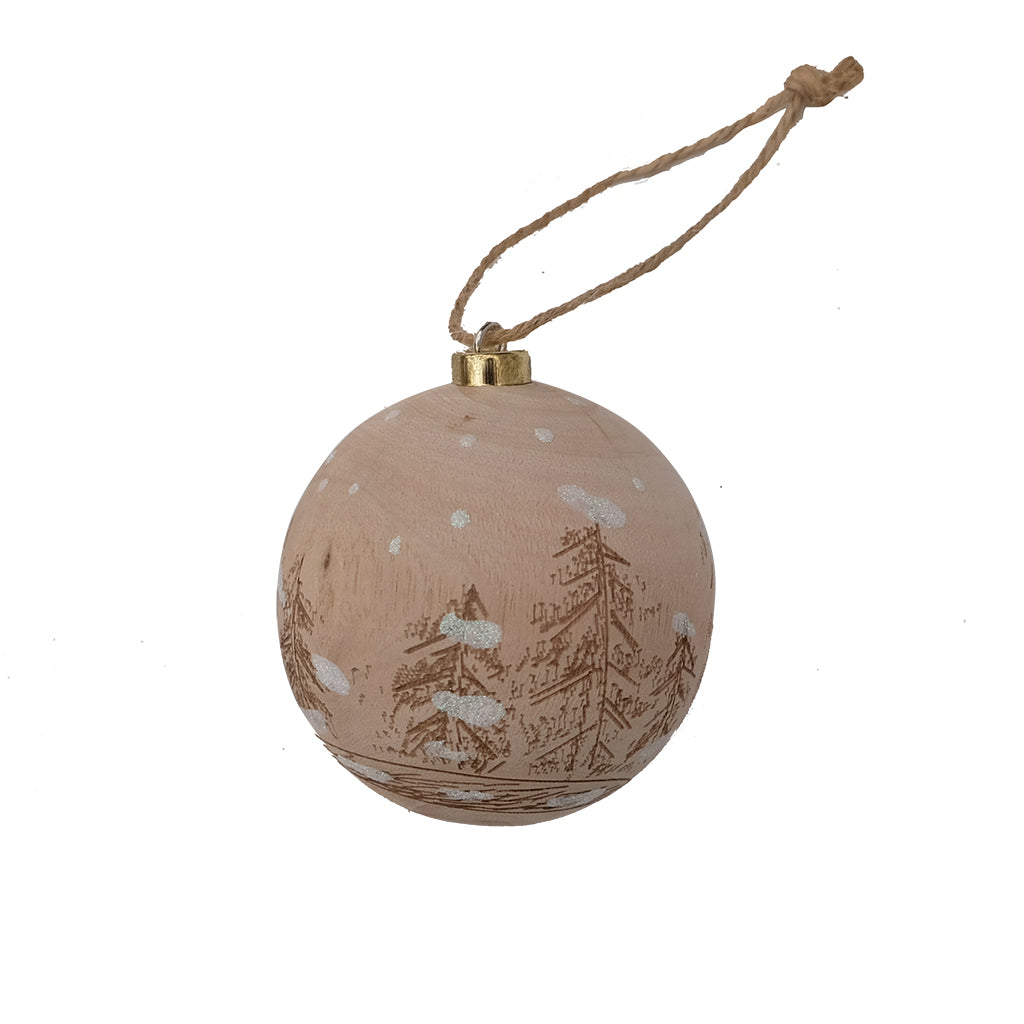 Cones Tree Ball Ornament 2.75in Assorted