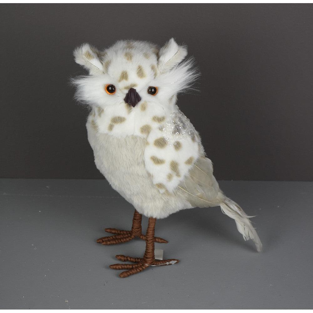Owl Tabletop 10in Ivory