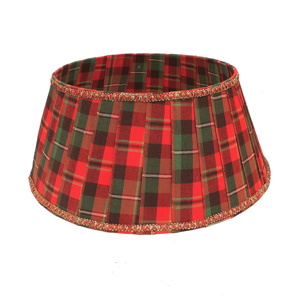 Plaid Christmas Tree Collar 10x23.5x10in