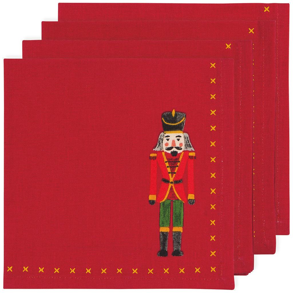 Nutcracker Printed Napkins Set Of 4